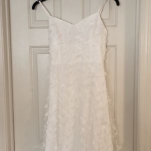 3D white butterfly Maxi Dress size small